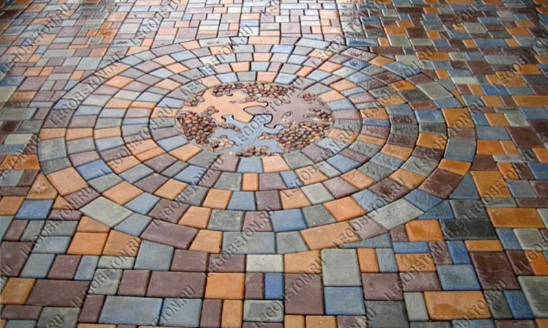 вибролитая тротуарная плитка брук римская мостовая