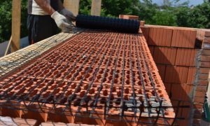 базальтовая сетка СБНПс-50(25х8), базальтовая сетка для керамических блоков, сетка Gridex для керамических блоков