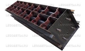 Металлопластиковая форма для теплоблоков пазогребневых (стеновой)