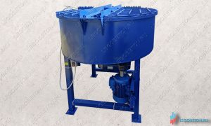 купить недорого принудительный бетоносмеситель РПДВ-350-К с крышкой для бетонов и растворов