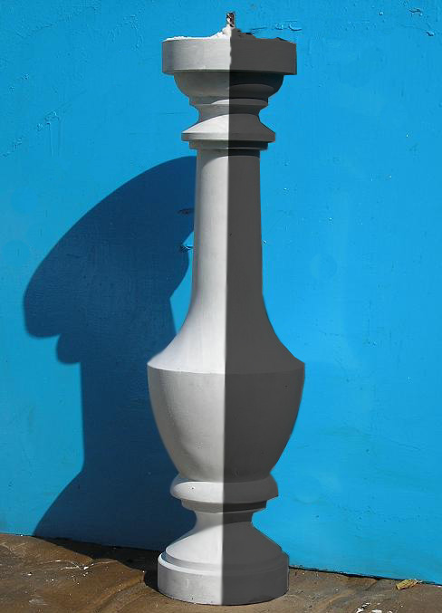 2-х цветная балясина, балясина из бетона цветная