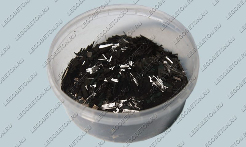 расход фибры, углеродная фибра для бетона, резаная углеродная нить