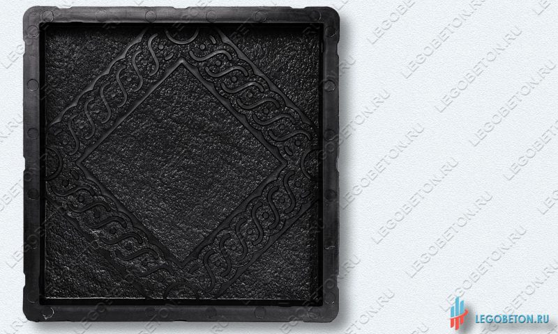 пластиковая форма квадрат Косичка 30х30 пластиковая форма квадрат Косичка 30х30 купить в москве