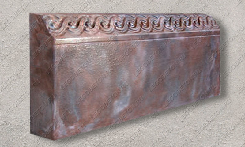 форма для бордюра косичка