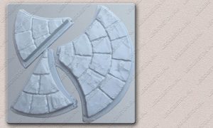 2.125. Форма "Комплект брусчатки «Веер» [3ф ] " — изображение 3