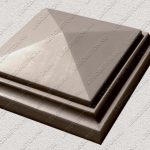 пластиковая форма для изделий из бетона Навершие забора №1 «Четырехскатное» в 1 кирпич купить, форма для изделий из бетона Навершие забора №1 «Четырехскатное» в 1 кирпич цена