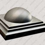 пластиковая форма для изделий из бетона Навершие забора №9 «Полушарие большое» купить, форма для изделий из бетона Навершие забора №9 «Полушарие большое» цена