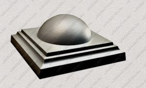пластиковая форма для изделий из бетона Навершие забора №9 «Полушарие большое» купить, форма для изделий из бетона Навершие забора №9 «Полушарие большое» цена