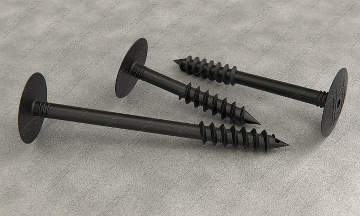 Универсальный шуруп-гибкакая связь для газобетона Ф18