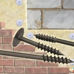 Шуруп крепления теплоизоляции к газобетону и гибкая связь