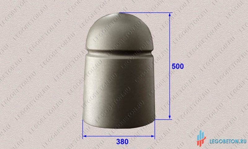 комплект форм для изготовления парковочного столба №1