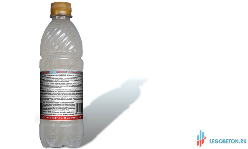 ускоритель схватывания master-x-seed-100-05L ускоритель схватывания бетона Masre X-seed 100 в мелкой фасовке