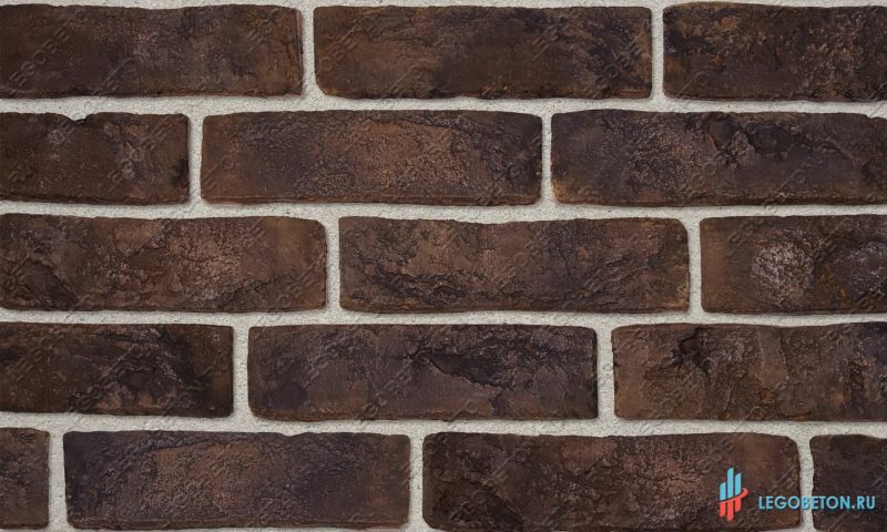плитка под кирпич "Заводской" - Коричневый-R001 плитка под кирпич "Заводской" с комбинированной кислотной окраской - коричневый-R001
