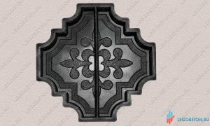 2.071. Форма "Клевер Краковский (половинка, большой)" [1/3ПБ] — изображение 1