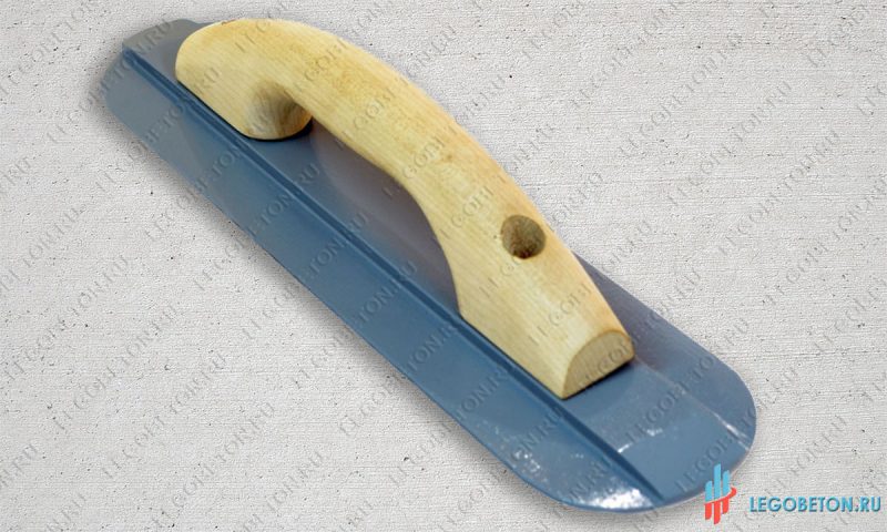 Терка ручная малая закругленная (350х80) для печатного бетона купить в москве