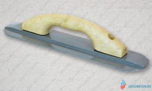 Терка ручная малая закругленная (350х80) для штампованного бетона купить недорого