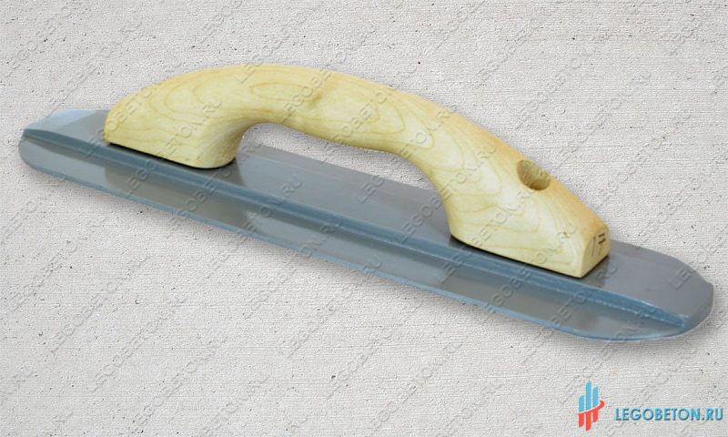 Терка ручная малая закругленная (350х80) для штампованного бетона купить недорого