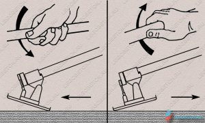 реверсивная гладилка для бетона с поворотным узлом