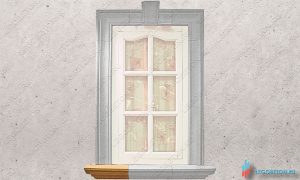 форма отлив наличника левый окна купить в москве