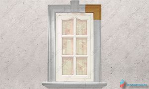 форма угловой элемент наличника окна купить в москве