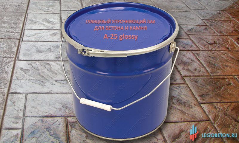 Глянцевый упрочняющий лак для бетона и камня A-25 gloss Глянцевый упрочняющий лак для бетона и камня A-25 gloss купить в москве