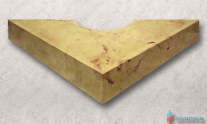 диагональная пустотелаяопора (база, капитель) колонны или полуколонны из бетона