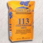 CONSOLIT BARS 113 безусадочная высокопрочная (В 60) тиксотропная ремонтная смесь купить в москве