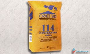 CONSOLIT BARS 114 безусадочная высокопрочная (В 60) литьевая ремонтная смесь купить в москве