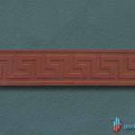 штамп для печатного бетона бордюр Меандр (прямой) из полиуретана купить в Москве