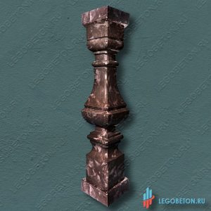 готовая балясина №10 из архитектурного бетона в комплекте с монтажными стаканами