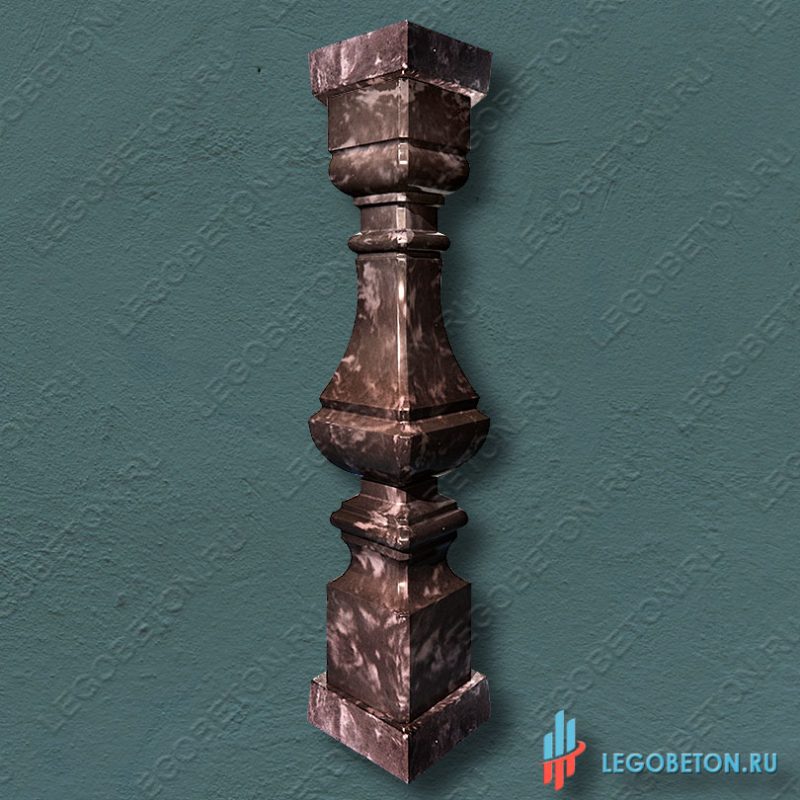 готовая балясина №10 из архитектурного бетона в комплекте с монтажными стаканами